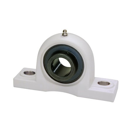 Iptci Pillow Block Ball Bearing Unit, 1.125 in Bore, Thermoplastic Hsg, Black Oxide Insert, Set Screw Lock BUCTP206-18